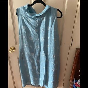 Lungo L’arno Linen Embroiderd Polka Dots Dress